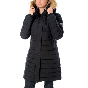 ZENSKA SUPERDRY JAKNA FUJI HOODED MID LENGTH PUFFER