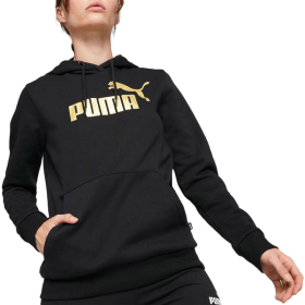 PUMA DUKS PUMA ESS+ METALLIC LOGO HOODIE FL ZA ŽENE