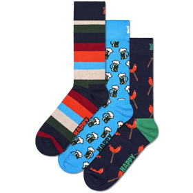 HAPPY SOCKS HAPPY SOCKS UNISEX CARAPE 3-PACK WURST AND BEER SOCKS GIFT SET ZA MUŠKARCE