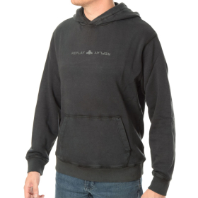 REPLAY DUKS GARMENT DYED ORGANIC COTTON FLEECE ZA MUŠKARCE